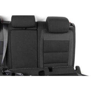 Sitzbezüge hinten Stoff VW Golf 6 5K schwarz grau 5K0885405R 5K0885806L, Sitze, Rückbänke, Innenraum und Einrichtung