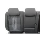 Rücksitzbank VW Golf Plus 5M Match Rückbank Kopfstütze Stoff/Leder schwarz/grau