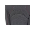 Rückenlehne links Lehnenpolster Bezug Stoff schwarz/flashrot Seat Leon 5F FR