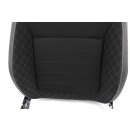 Rückenlehne Beifahrersitz mit Airbag Skoda Fabia III NJ3-NJ5 Stoff schwarz/weiß
