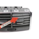 Lüftdüse hinten Mittelkonsole 4F0819203B Audi A6 4F5, C6 Lüftungsgitter Perlgrau