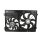 Lüfterzarge-2 x Lüftermotor Kühler 1K0121207BC VW Golf 6 GTI Seat Skoda Audi Lüftermotor groß Temic 1K0959455FE Baugleich 1K0959455FR 300Watt 360mm,  Lüfter klein Temic 1K0959433CR Baugleich 1K0959455ET 200Watt 295mm