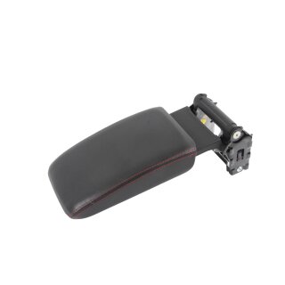 Mittelarmlehne 5K0061123 VW Golf 6 schwarz/rot Kunstleder Verstellbar Neigung und länge