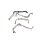 K04 Turbolader Öl-Kühlmittelleitung VW Golf 5-6 R GTI Audi S3 8P Seat 2,0 TFSI 06F145778G-06F121497G-06F145735F-06F121492L