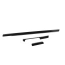 Dekorleisten Armaturenbrett alu black peak VW Eos 1F Leiste Handschuhfach-Tacho