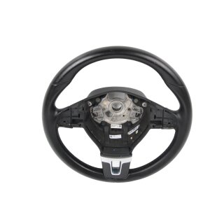 Leder Lenkrad schwarz 1Q0419091AP VW Golf 6 Cabrio Eos 1F Multifunktionslenkrad ohne Tasten