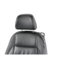 Fahrersitz elektrisch vorne links VW Eos 1F Leder-Teilleder titanschwarz Ohne Steuergeräte