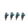4x Einspritzdüse 058133551F VW Passat 3B Audi A4 B5 1,8 Motor ADR 92KW-125PS