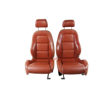 Sitz vorne links und rechts Leder Mokassin-Rot Sitzheizung Audi TT 8N Roadster