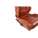 Sitze vorne links und rechts Leder Mokassin-Rot Sitzheizung Audi TT 8N Roadster