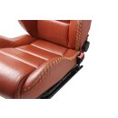 Sitze vorne links und rechts Leder Mokassin-Rot Sitzheizung Audi TT 8N Roadster