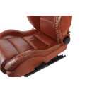 Sitze vorne links und rechts Leder Mokassin-Rot Sitzheizung Audi TT 8N Roadster