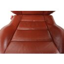 Sitze vorne links und rechts Leder Mokassin-Rot Sitzheizung Audi TT 8N Roadster