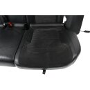 Rücksitzbank Kopfstützen VW Passat 3C B7 Variant Alcantara-Leder titanschwarz/rot Mittelarmlehne Durchlade