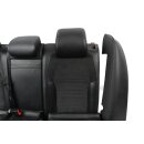 Rücksitzbank Kopfstützen VW Passat 3C B7 Variant Alcantara-Leder titanschwarz/rot Mittelarmlehne Durchlade