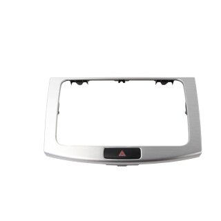 Radioblende VW Passat 3C B7 3AA858069C Warnblinkschalter aluminium gebürstet