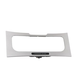 Blende Rahmen Klimabedienteil Dekor alu gebürstet 3AA863100C VW Passat 3C B7