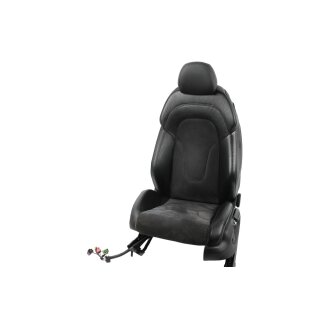 Fahrersitz Sitz vorne links Alcantara-Leder schwarz Audi TT 8J Sitzheizung