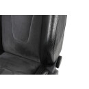 Fahrersitz Sitz vorne links Alcantara-Leder schwarz Audi TT 8J Sitzheizung