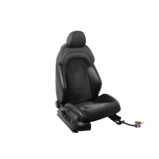 Beifahrersitz Sitz vorne rechts Alcantara-Leder schwarz Audi TT 8J Sitzheizung