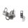 Türscharnier 8J0831411-8J0831401 vorne links oben-unten Audi TT 8J LZ9Y schwarz