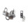 Türscharnier 8J0831411-8J083141 vorne links oben-unten Audi TT 8J LZ9Y schwarz