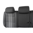 Rücksitzbank VW Golf Plus 5M Match Rückbank Kopfstütze Stoff/Leder schwarz/grau