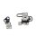 Türscharnier hinten links oben-unten VW Golf 6 Golf 5M 1K4833411Q-1K9833401E LC9X