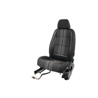 Fahrersitz VW Golf Plus 5M Match Sitz vorne links Stoff/Leder schwarz/grau