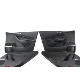Türverkleidungen VW Passat 3C B6 R36 Variant vorne-hinten links rechts Kunstleder Titanschwarz