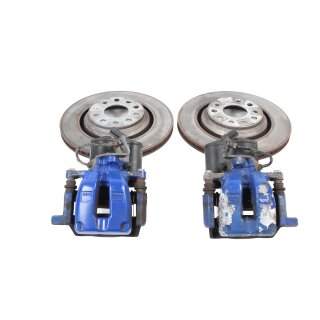 Bremsanlage hinten VW Passat 3C R36 310x22 Bremssättel Träger Stellmotoren Scheiben + Klötze