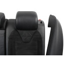 Rücksitzbank Teilleder Alcantara schwarz Sitzheizung VW Passat 3C R36 Variant Rückbank