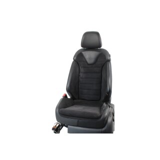 Sitz vorne links VW Passat 3C B6 R36 Teilleder Alcantara Leder schwarz elektrisch