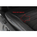 Sitz vorne rechts VW Passat 3C B6 R36 Teilleder Alcantara Leder schwarz elektrisch