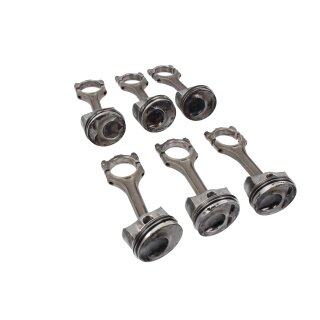6x Kolben mit Pleuel VW Passat 3C B6 R36 3,6 Ltr. 89mm BWS Motor 212.000km