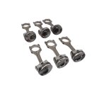 6x Kolben mit Pleuel VW Passat 3C B6 R36 3,6 Ltr. 89mm...