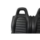 Rücksitzbank Leder-Kunstleder schwarz/grau VW...