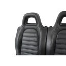 Rücksitzbank Leder-Kunstleder schwarz/grau VW Scirocco III Rückbank Sitze hinten