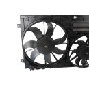 Lüfterzarge-2 x Lüftermotor Kühler 1K0121207BC VW Scirocco 2,0 TSI Seat Skoda Audi Lüftermotor groß Temic 1K0959455FE Baugleich 1K0959455FR 300Watt 360mm,  Lüfter klein Temic 1K0959433CR Baugleich 1K0959455ET 200Watt 295mm