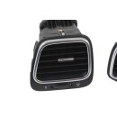 Lüftungsdüsen vorne alu/titanschwarz VW Eos 1F Scirocco III Armaturenbrett Luftdüsen Set Luftausströmer
