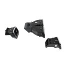Lüftungsdüsen vorne alu/titanschwarz VW Eos 1F Scirocco III Armaturenbrett Luftdüsen Set Luftausströmer