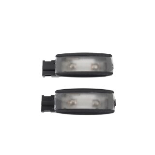 Leuchten Sonnenblenden links + rechts titanschwarz 1K0947109 VW Golf 6 Scirocco