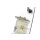 Abdeckung Hubzylinder links VW Scirocco III 1K8955109B LA7W silber SWR Waschanlage