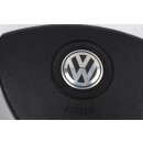 Lenkrad + Airbag Leder schwarz abgeflacht VW Scirocco III 1K8419091D-1K0880201BS