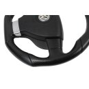 Lenkrad + Airbag Leder schwarz abgeflacht VW Scirocco III 1K8419091D-1K0880201BS