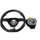 Lenkrad + Airbag Leder schwarz abgeflacht VW Scirocco III 1K8419091D-1K0880201BS