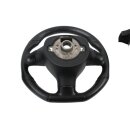 Lenkrad + Airbag Leder schwarz abgeflacht VW Scirocco III 1K8419091D-1K0880201BS