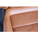 Fahrersitz vorne links Sitz VW Eos 1F Leder-Teilleder teak braun Sitzheizung