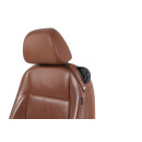 Fahrersitz vorne links Sitz VW Eos 1F Leder-Teilleder teak braun Sitzheizung