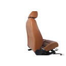 Fahrersitz vorne links Sitz VW Eos 1F Leder-Teilleder teak braun Sitzheizung